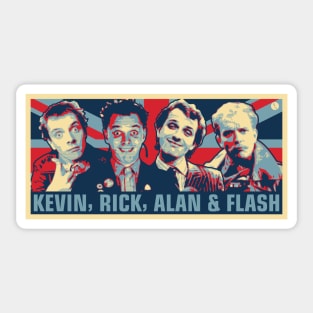 Kevin, Rick, Alan & Flash Sticker